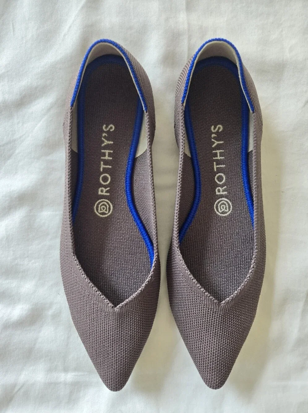 Rothy's The Point Flats Mauve Purple Brown Size 8.5